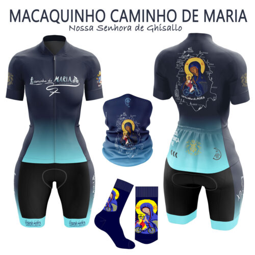 Macaquinho Ciclismo Feminino Caminho de Maria