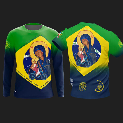 Camisa Corrida de Rua/Casual Nossa Senhora Ghisallo Edição Copa do Mundo